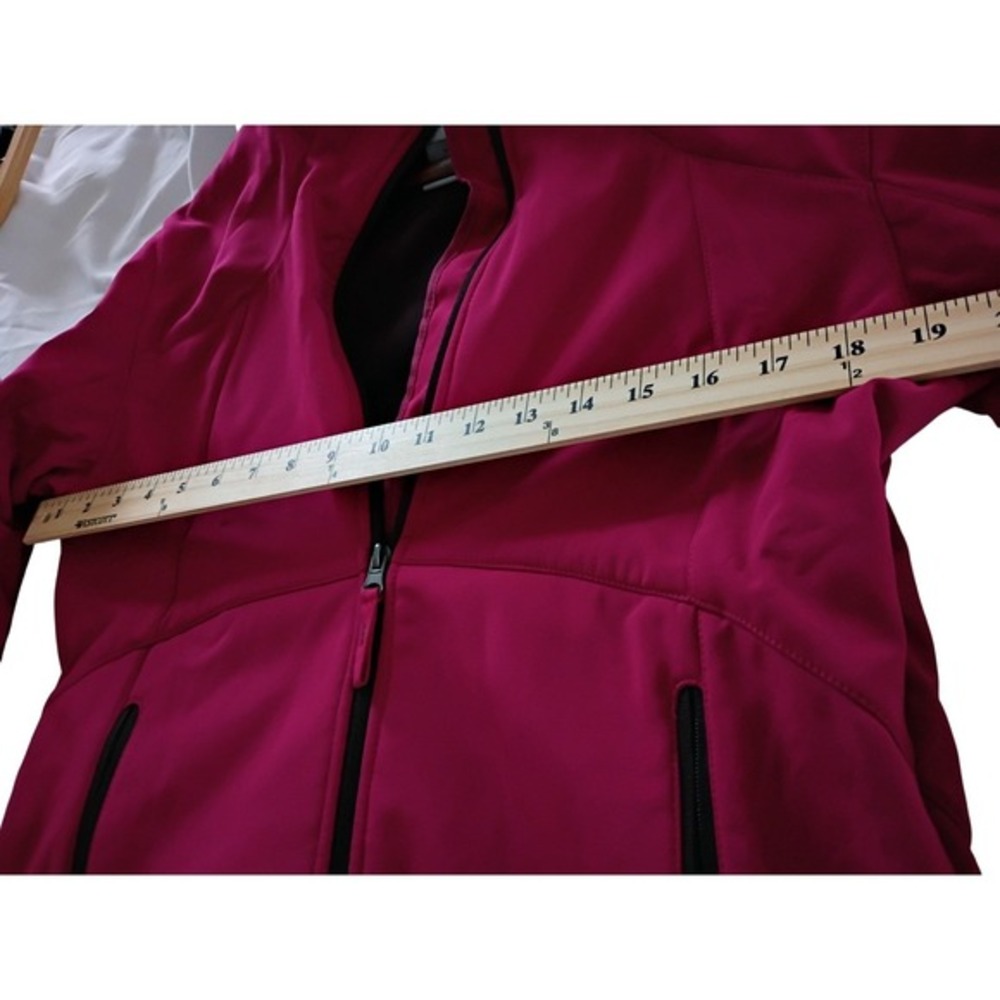 Free Country Women's Pink Softshell Jacket Full Zip Pockets Size Medium - Picture 4 of 7